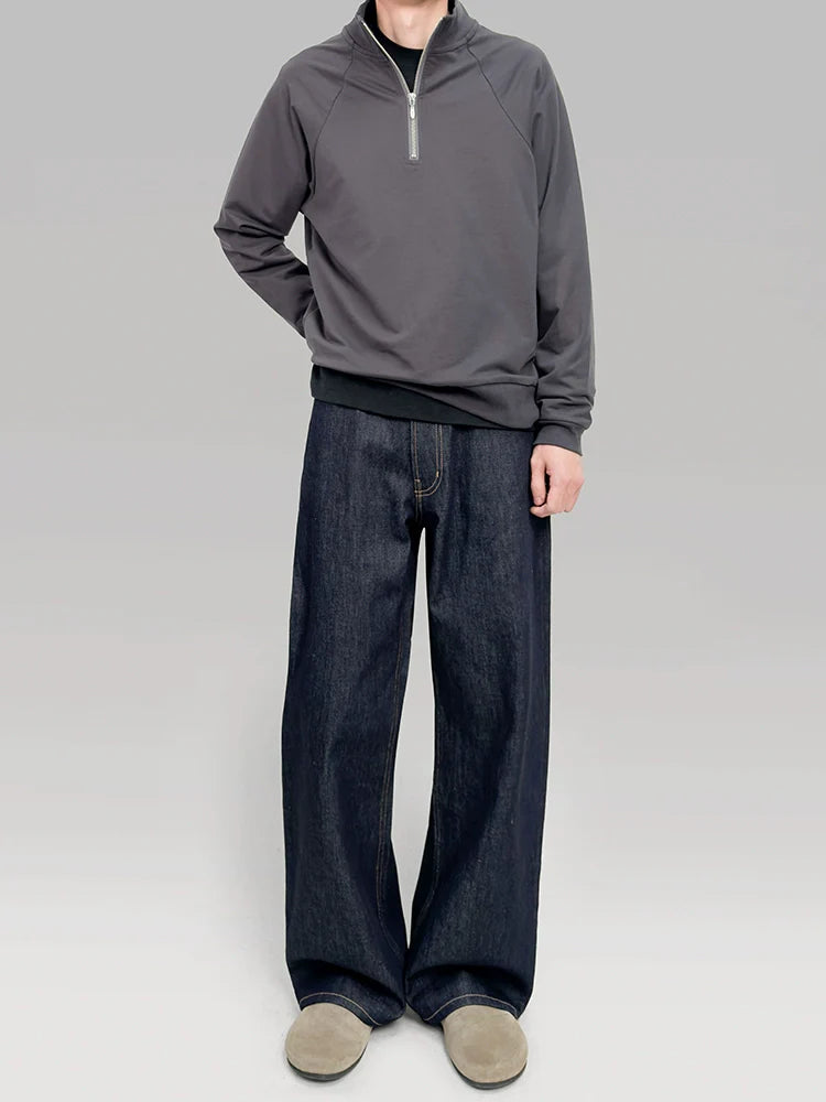 PLUS NO LOGO Half Zip Shoulder Sweater