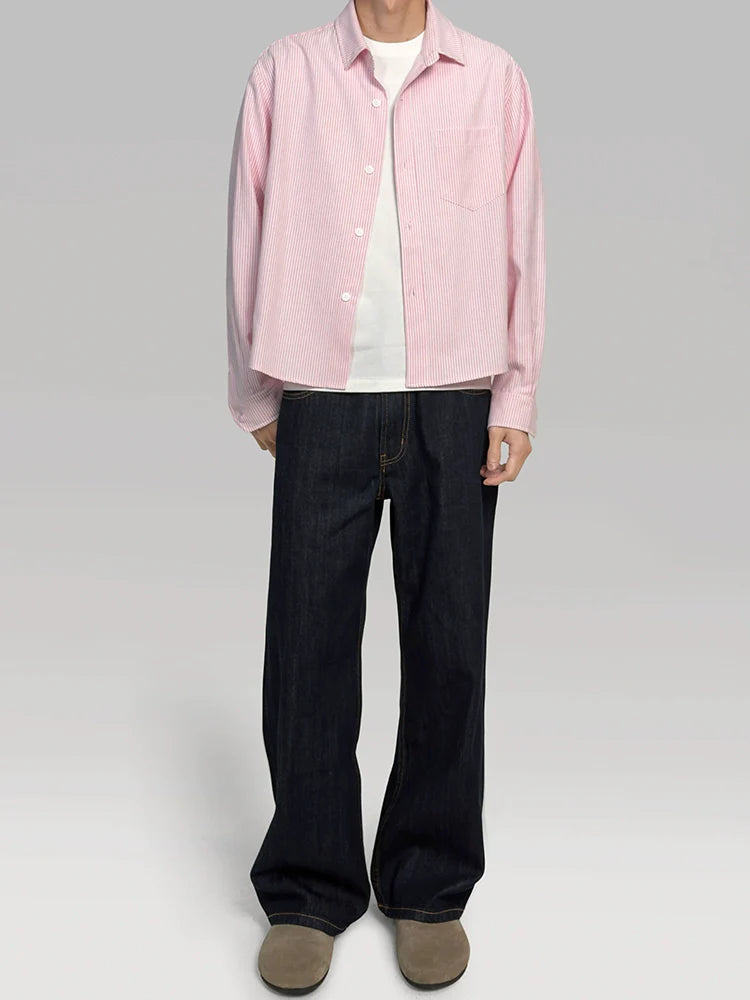 PLUS NO LOGO Striped Shoulder Shirt