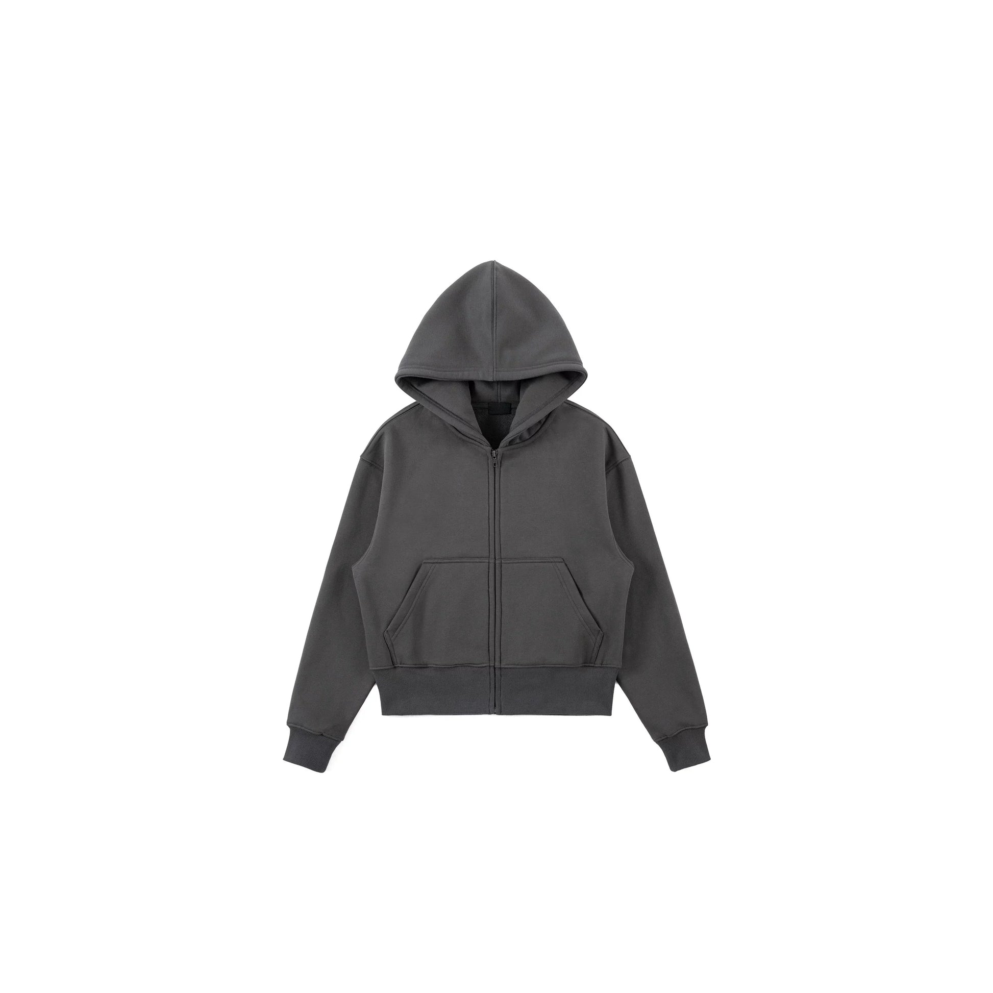 PLUS NO LOGO Short Zipper Hoodie Sweater Jacket