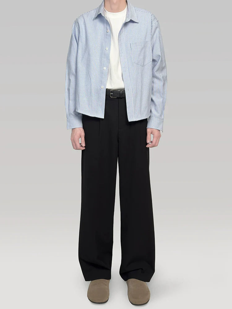 PLUS NO LOGO Commuter Loose Straight Trousers