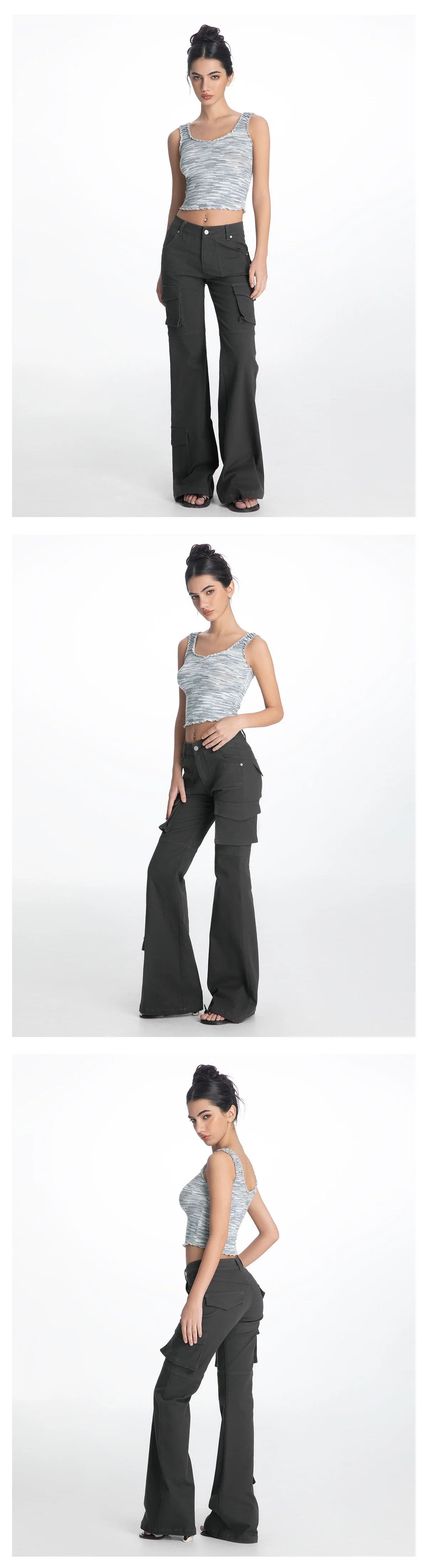 ABMY Fungus Edge Pleated Sling Vest