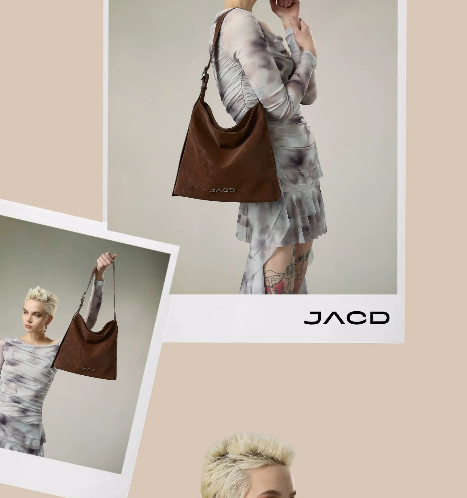 JACD Suede Vintage Bucket Bag