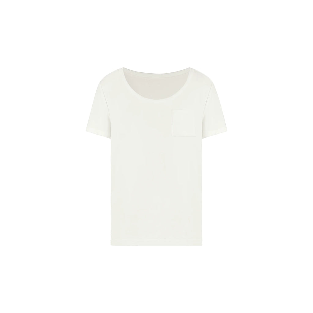 Jim Kennet Cool Big Round Neck Low Chest Loose Tee