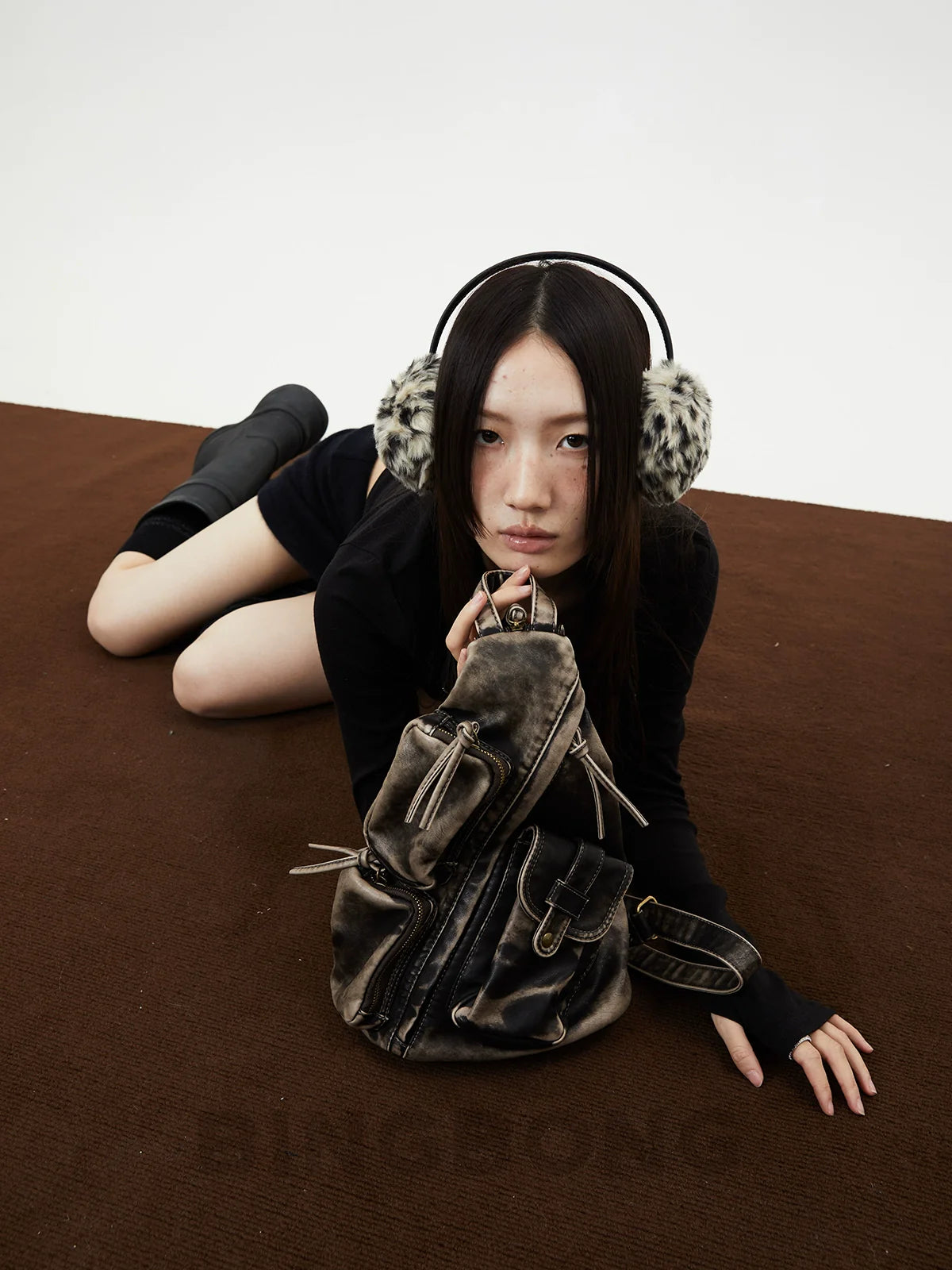 BINGBONG Old Wasteland Wind One Shoulder Crossbody Shoulder Bag