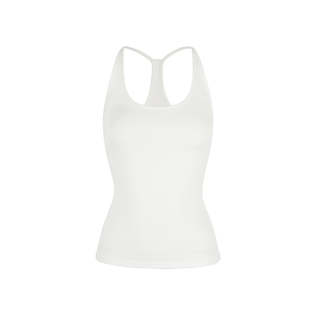 Jim KennetU Neck Skinny Strap Slim Fit I-Type Vest