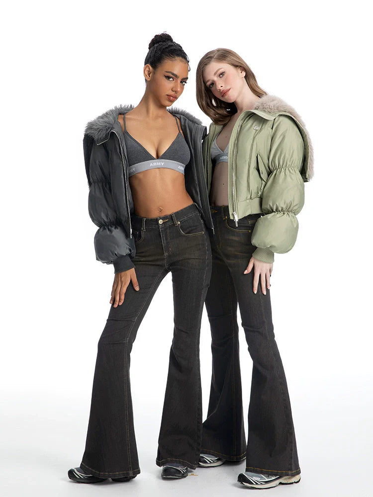 ABMY Retro and Old Washed Thin Trousers