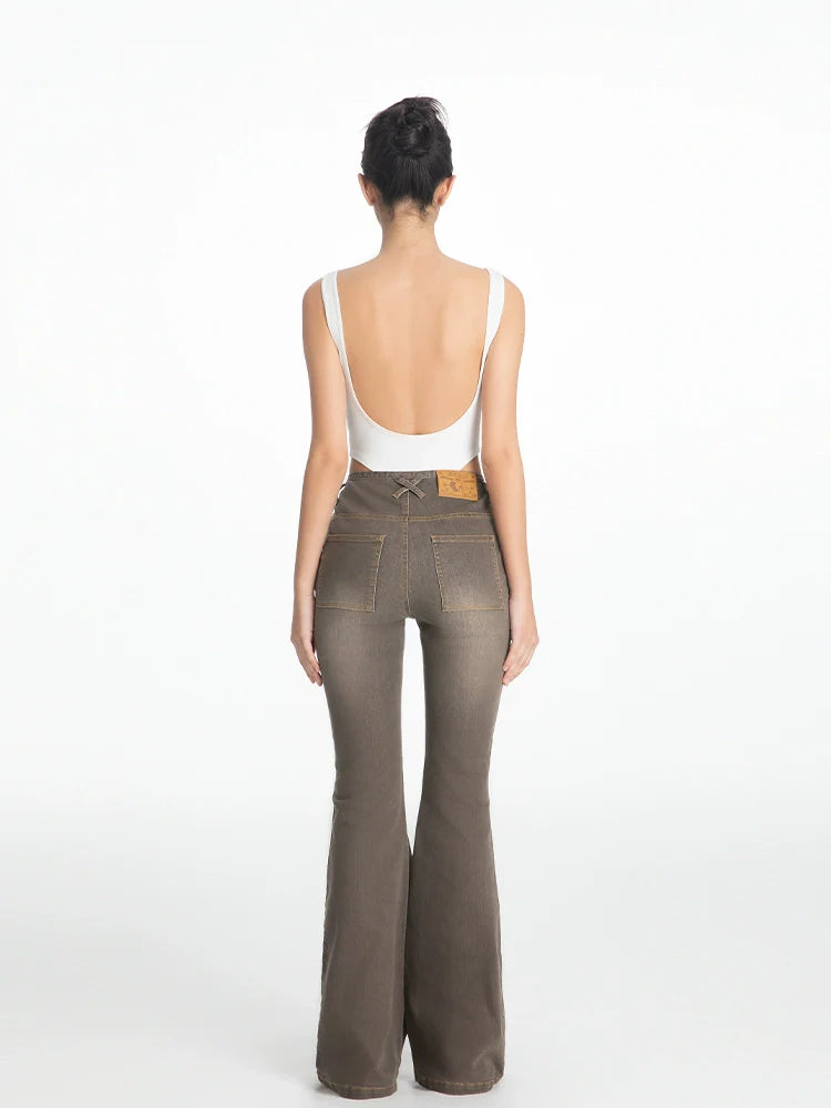 ABMY American Retro Micro-pull Jeans