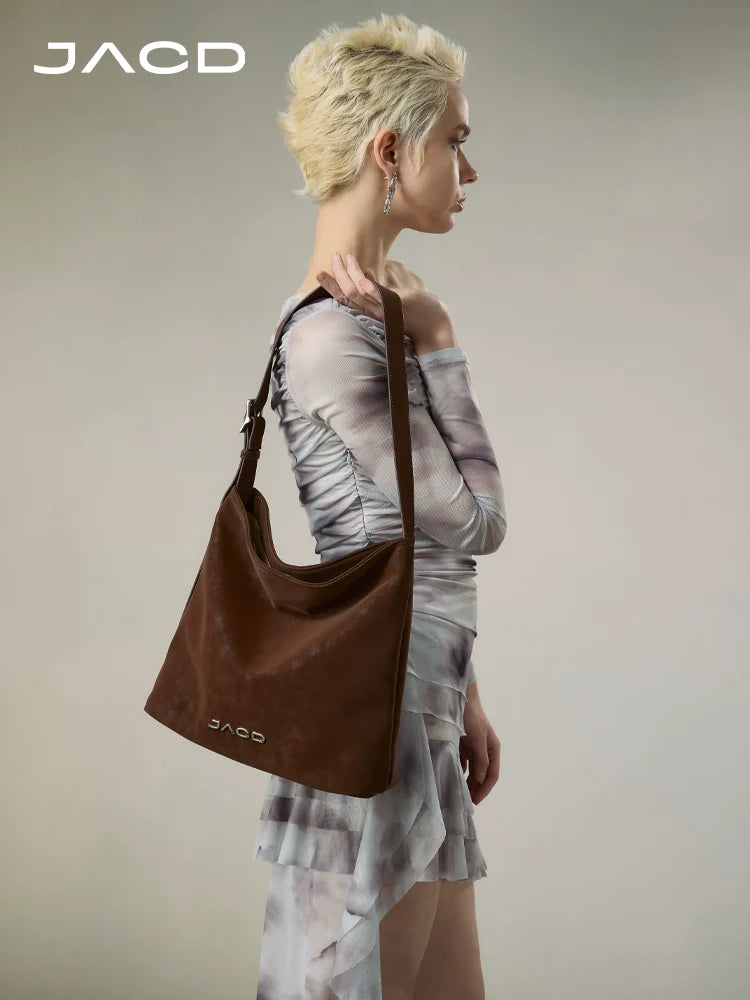 JACD Suede Vintage Bucket Bag